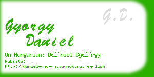 gyorgy daniel business card